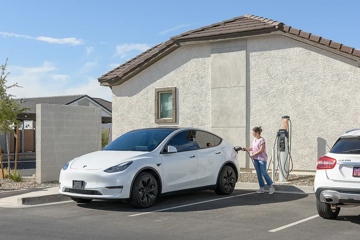 Village at Camelback Park electric-vehicle charging station.
