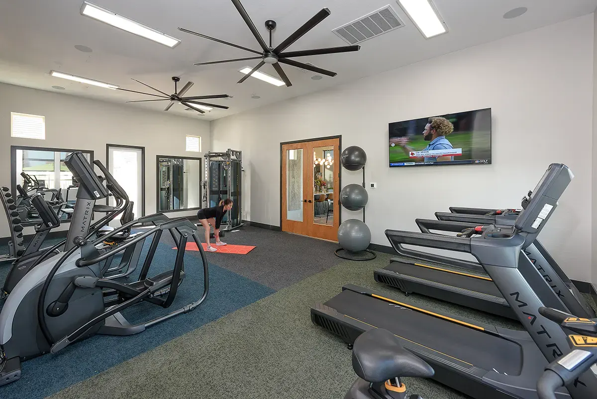 Fitness room at Village at Camelback Park.