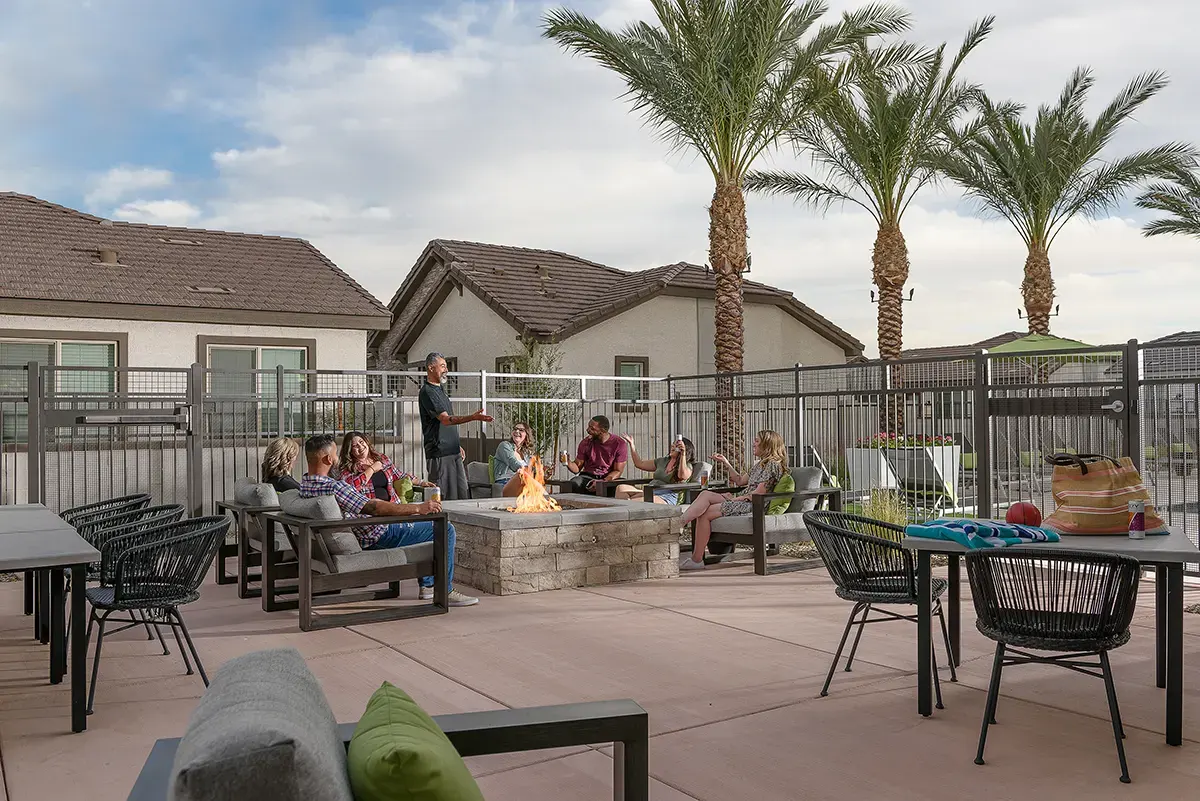 Shared outdoor space at Village at Camelback Park.