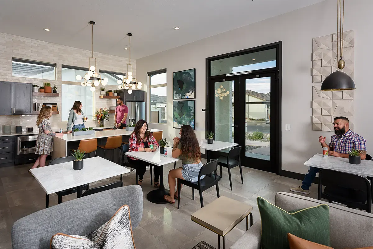 Shared interior space at Village at Camelback Park.
