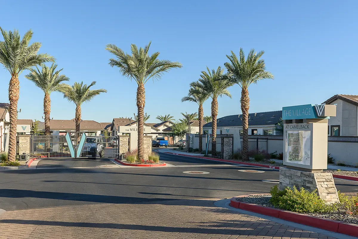 Building exterior at Village at Camelback Park.