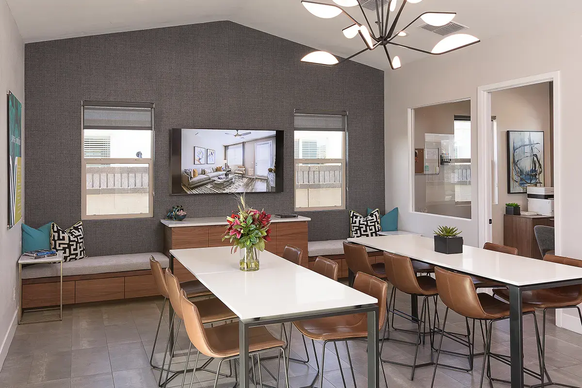 Shared interior space at Village at Camelback Park.